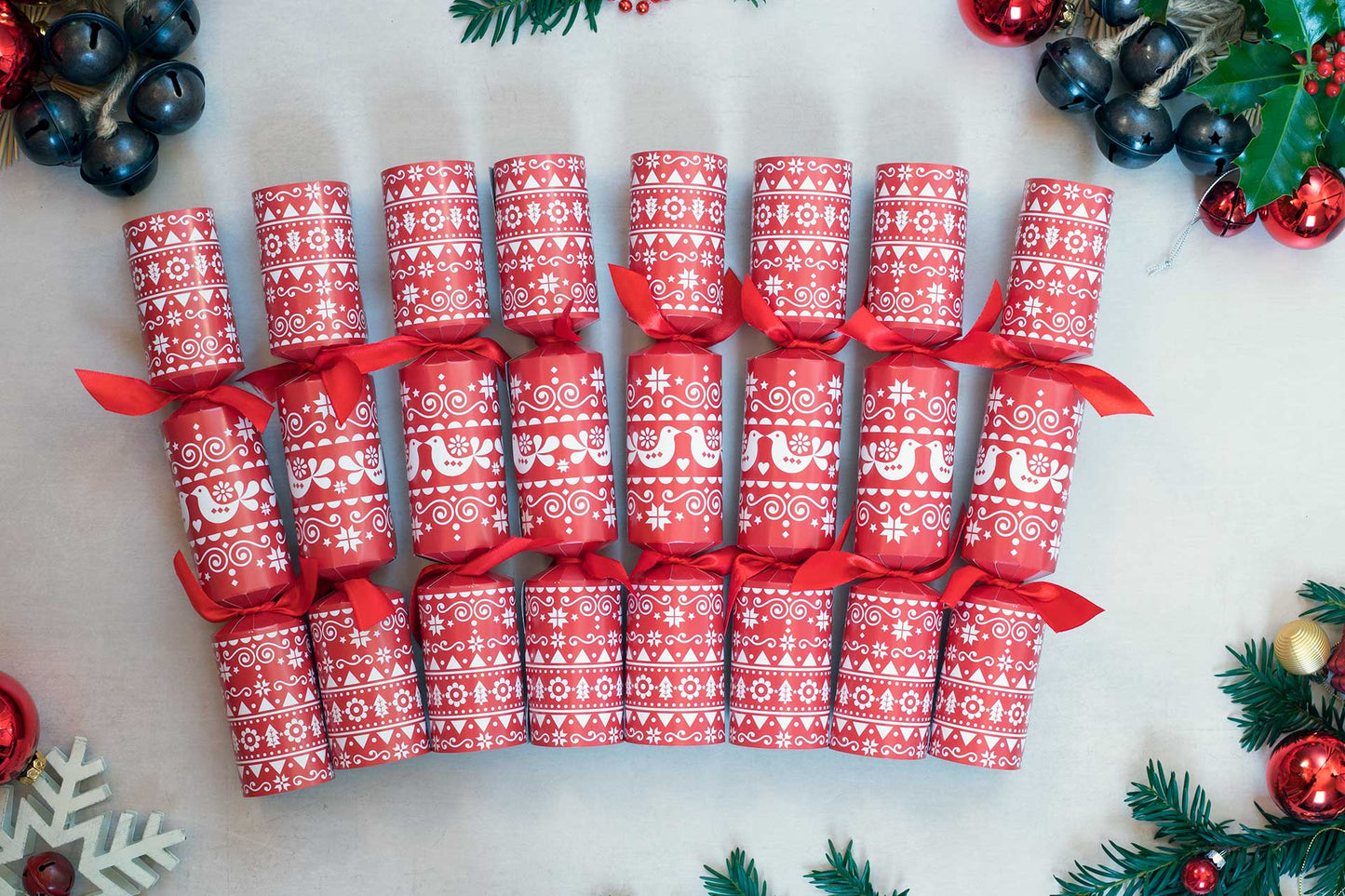 Handbell Music Game Christmas Crackers (8 x 12-inch Crackers)