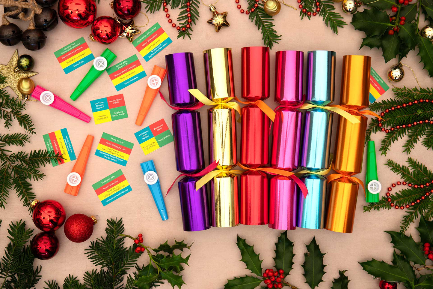 The Sound Game Christmas Crackers (6 x 12-inch Crackers)