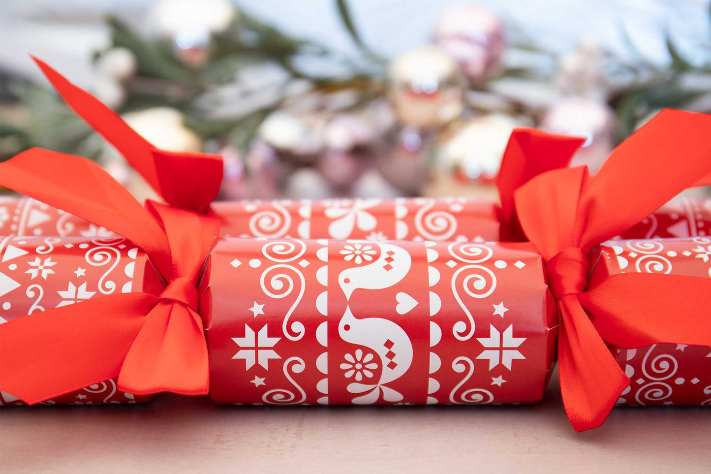 DIY Button Ornament Christmas Crackers (6 x 12-inch Crackers)
