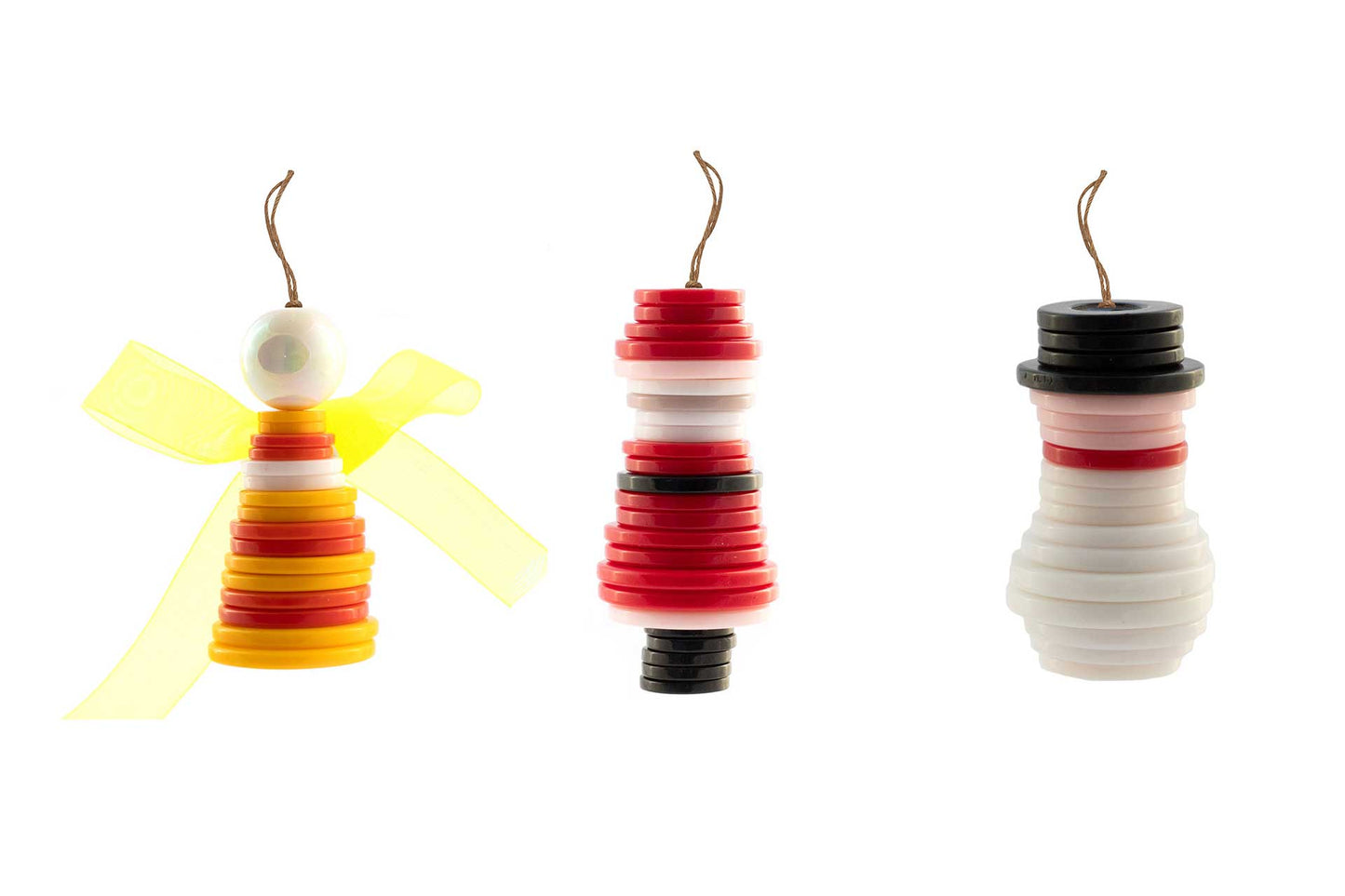 DIY Button Ornament Christmas Crackers (6 x 12-inch Crackers)