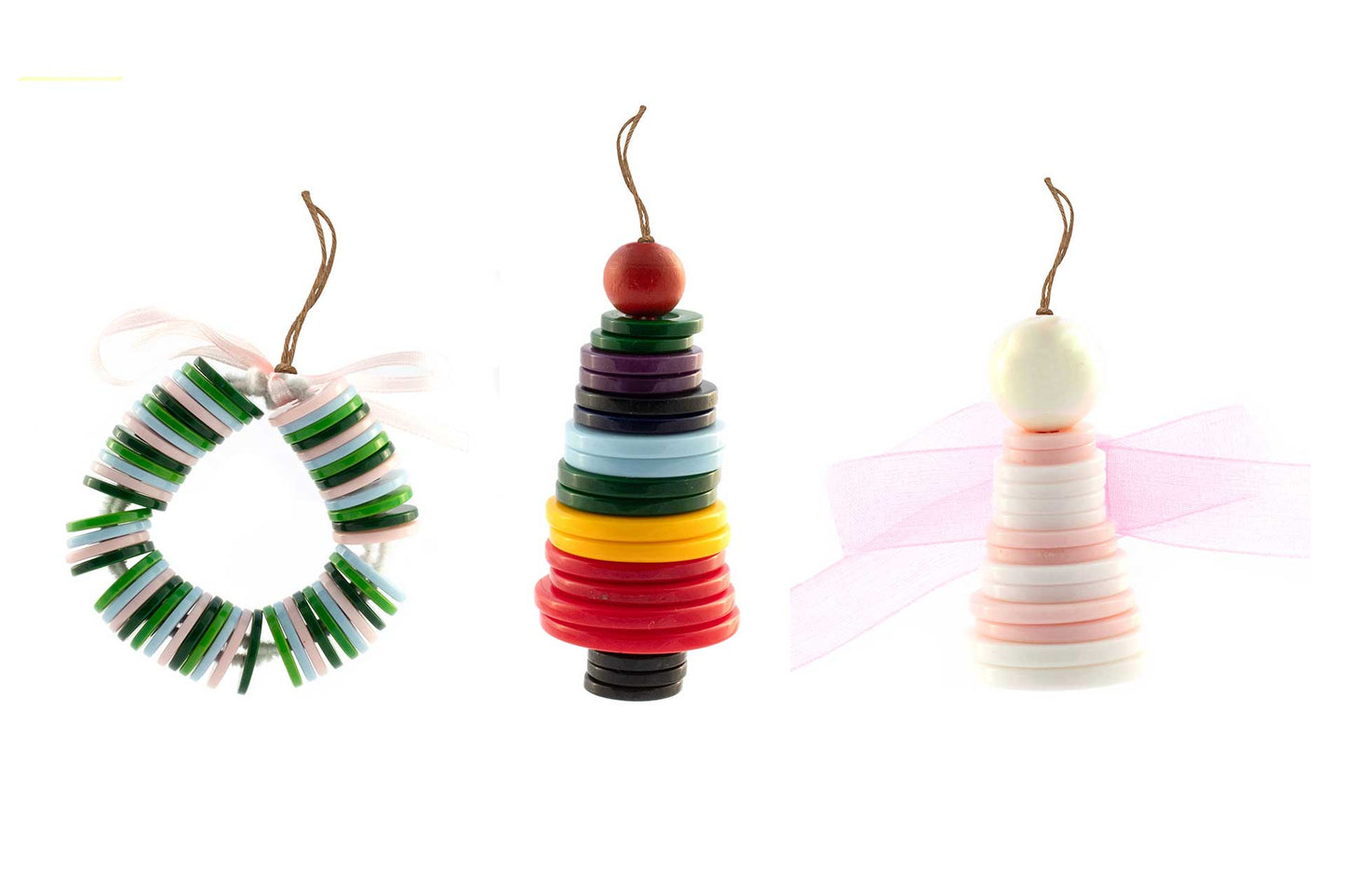 DIY Button Ornament Christmas Crackers (6 x 12-inch Crackers)