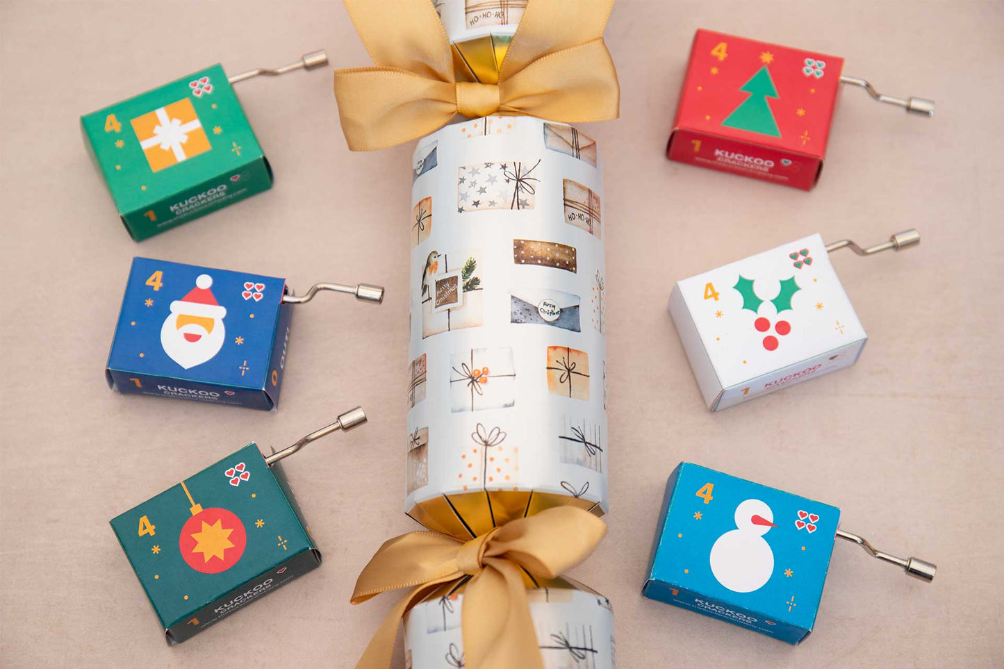 Knock Out Game Christmas Crackers (6 x 13-inch Crackers)