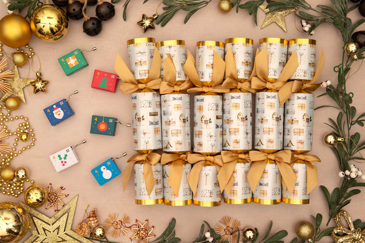 Knock Out Game Christmas Crackers (6 x 13-inch Crackers)