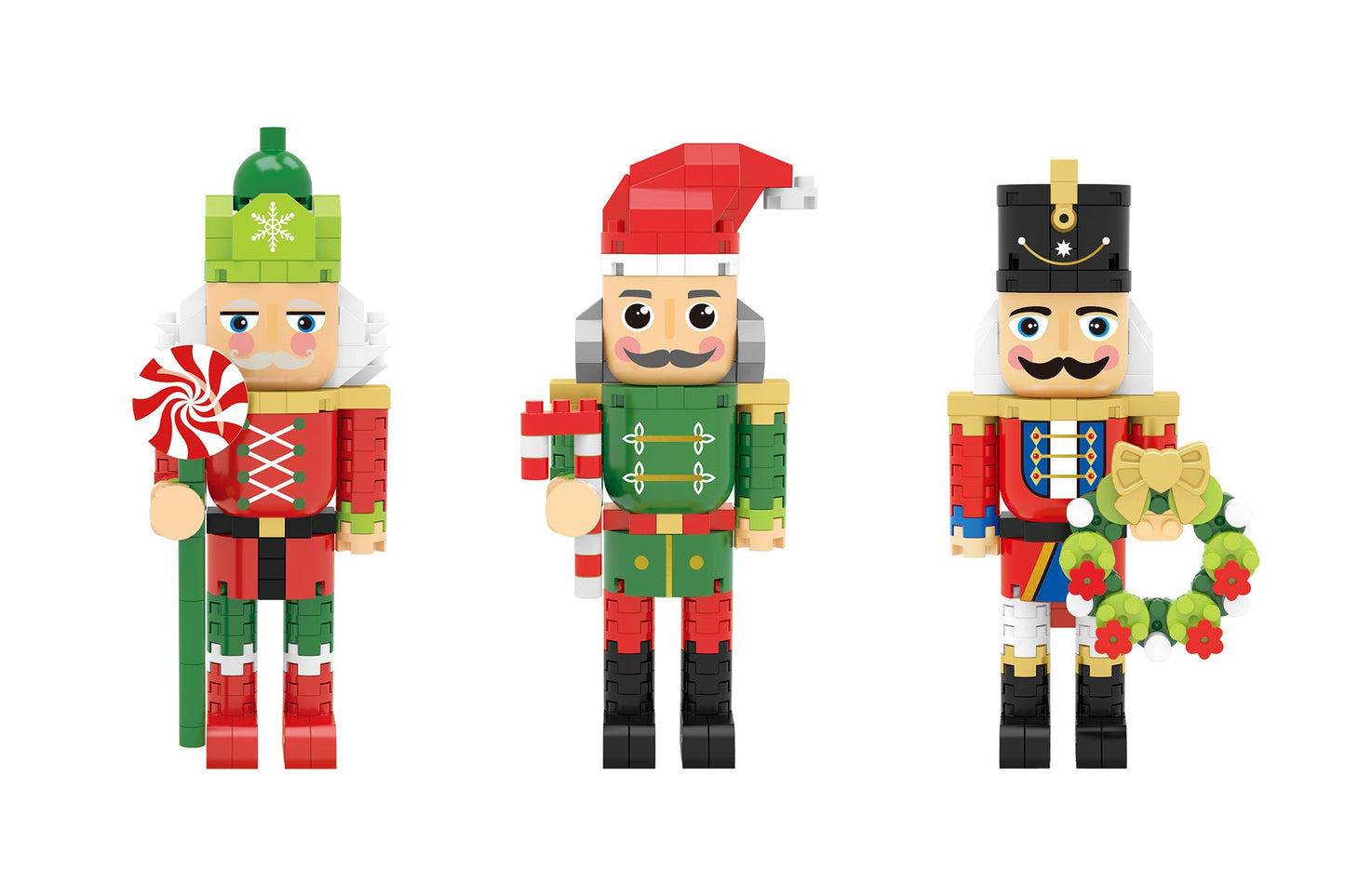 Nutcracker Micro Building Block Christmas Crackers (6 x 13-inch Crackers)