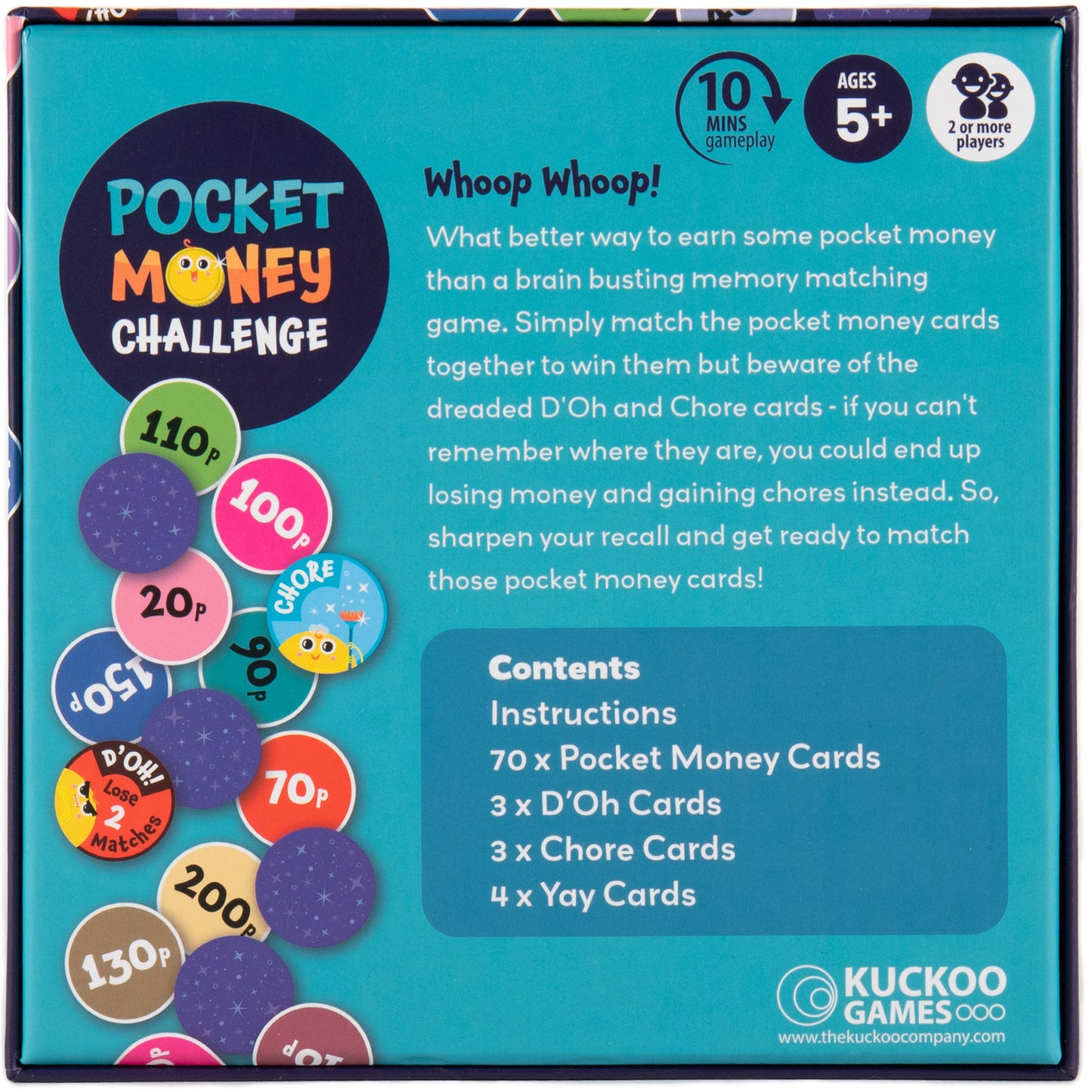 Pocket Money Challenge: the money matching memory game!