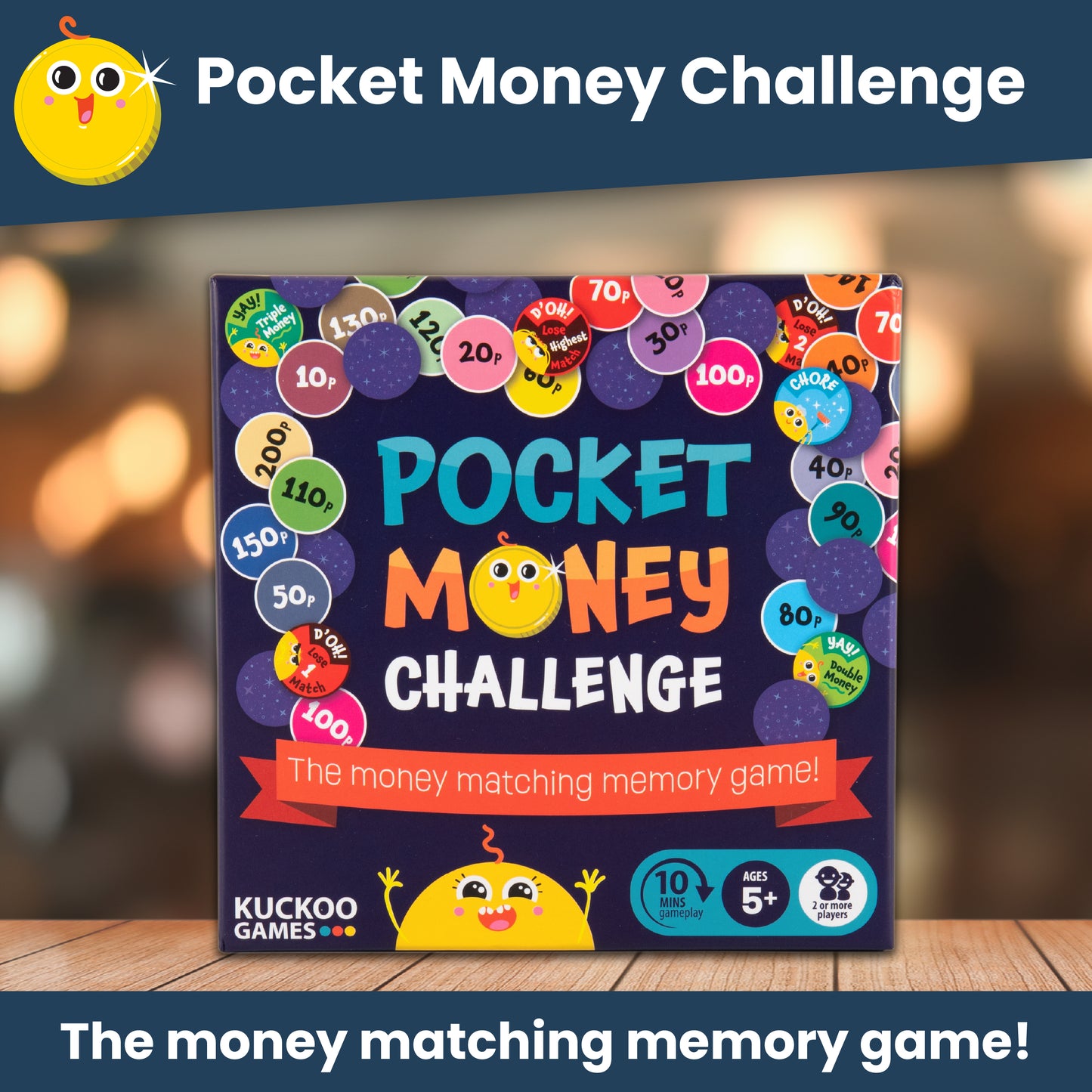 Pocket Money Challenge: the money matching memory game!