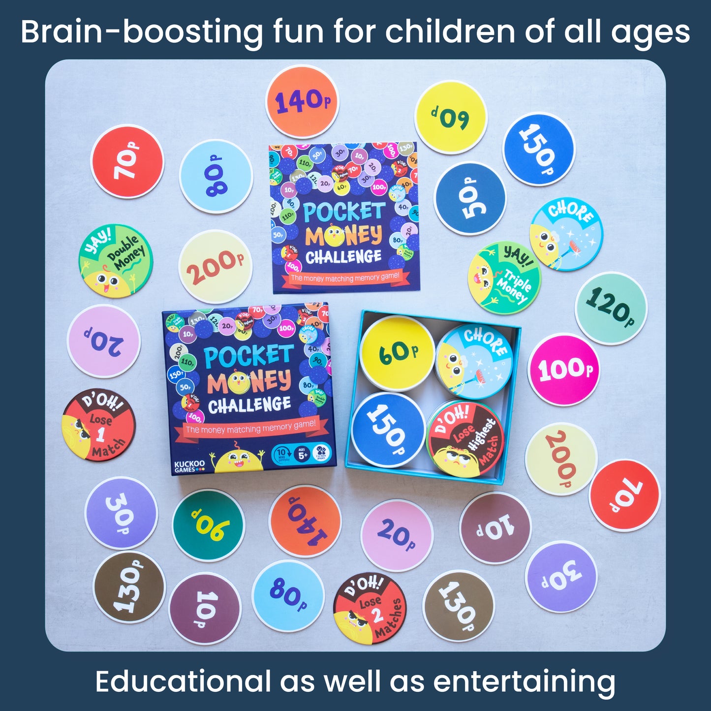 Pocket Money Challenge: the money matching memory game!