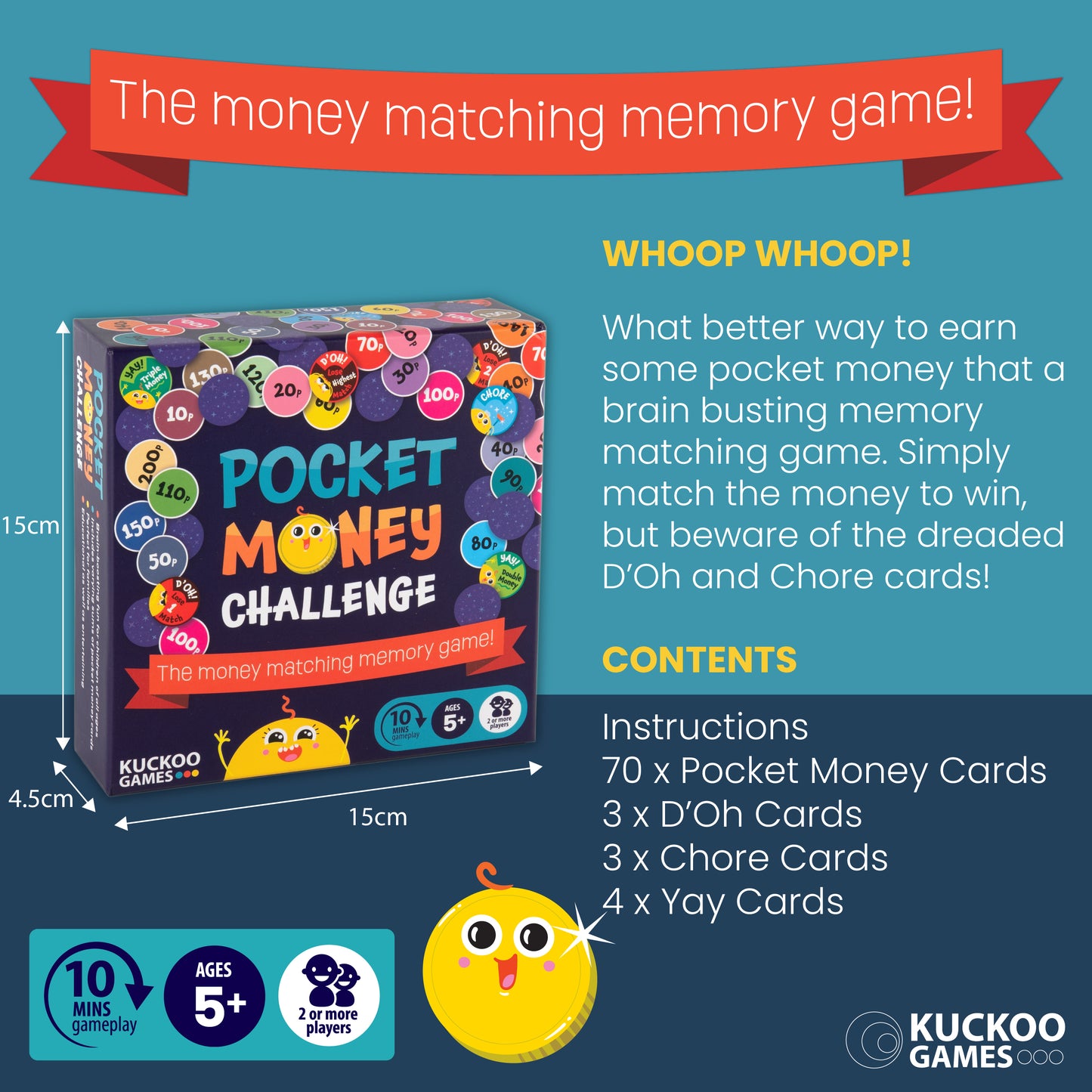 Pocket Money Challenge: the money matching memory game!
