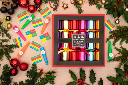 The Sound Game Christmas Crackers (6 x 12-inch Crackers)