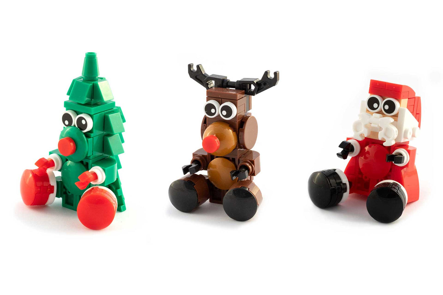 Build and Play Christmas Building Block Christmas Crackers (6 x 13-inch Crackers)