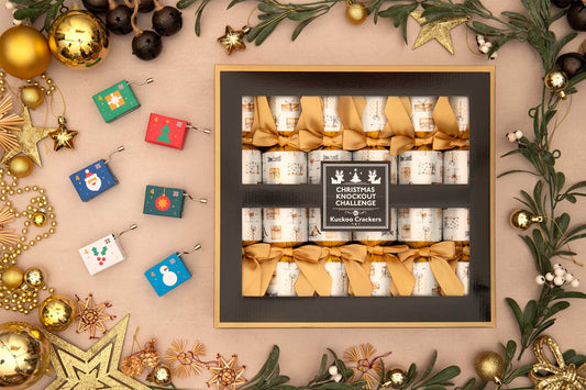 Knock Out Game Christmas Crackers (6 x 13-inch Crackers)