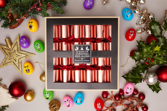 The 12 Days of Christmas Singalong Christmas Crackers (12 x 12-inch Crackers)