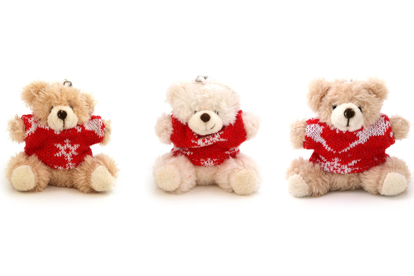 Fluffy Teddy Bears (Jumpers) Christmas Crackers (6 x 13-inch Crackers)